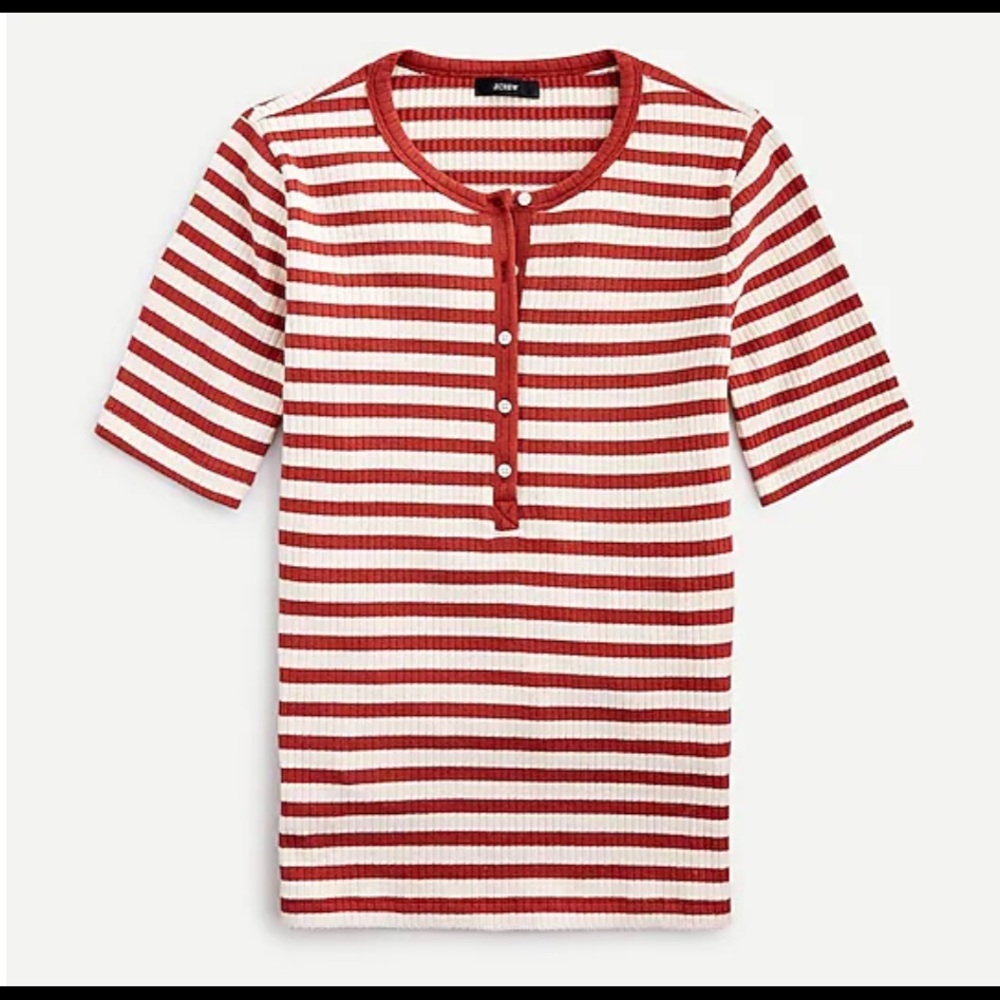 J. Crew ribbed elbow sleeve henley